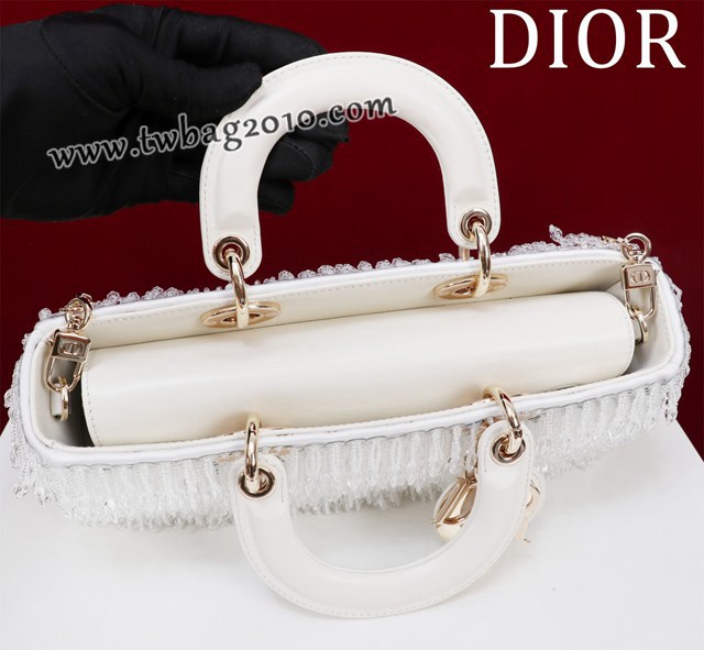 Dior专柜新款迪奥高仿原单Lady-Joy手工珠绣手提女包 djfk1290